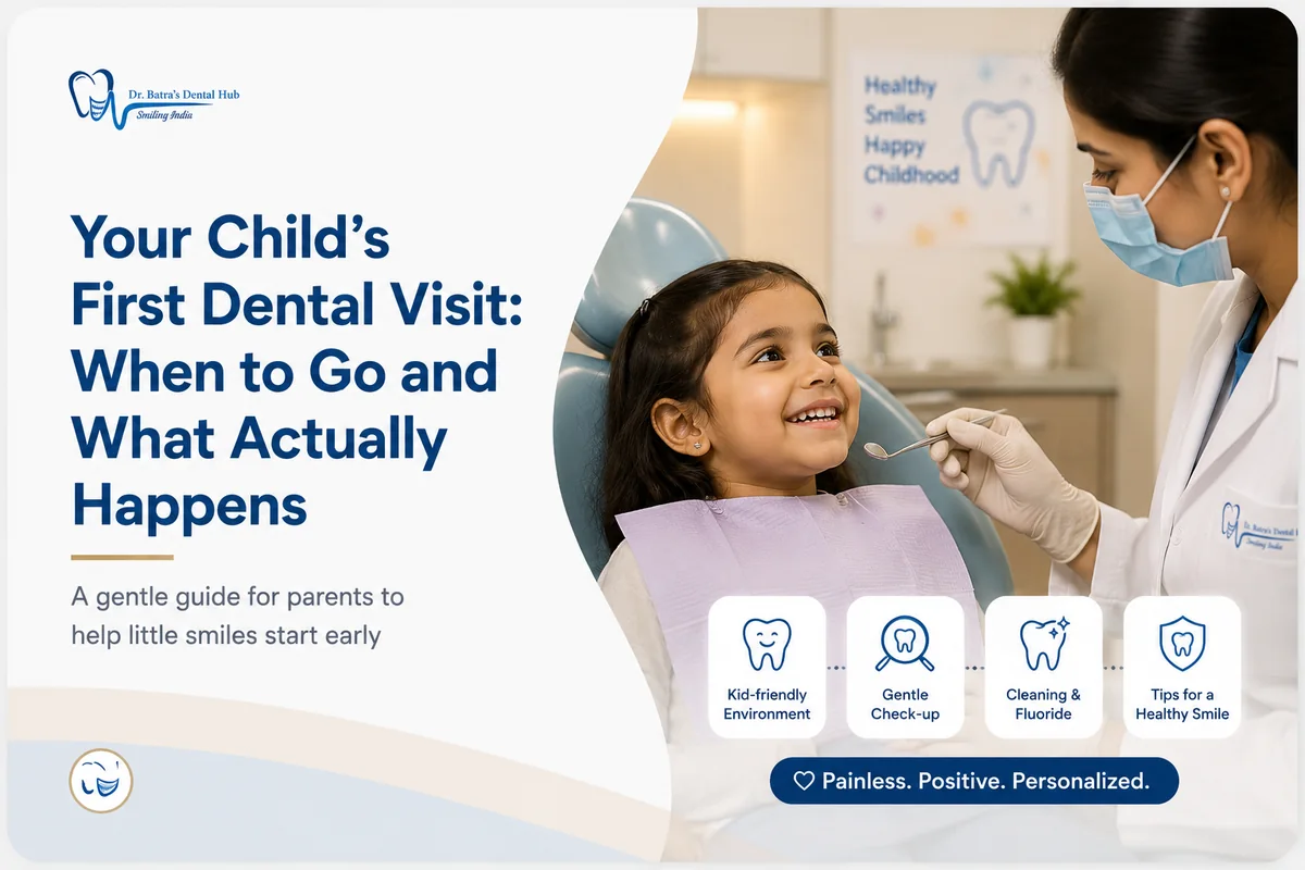 Your child's first dental visit — Dr Batra's Dental Hub, South Bopal